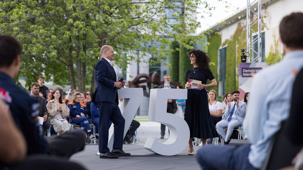 Gespräch mit dem Kanzler - Demokratiefest Berlin